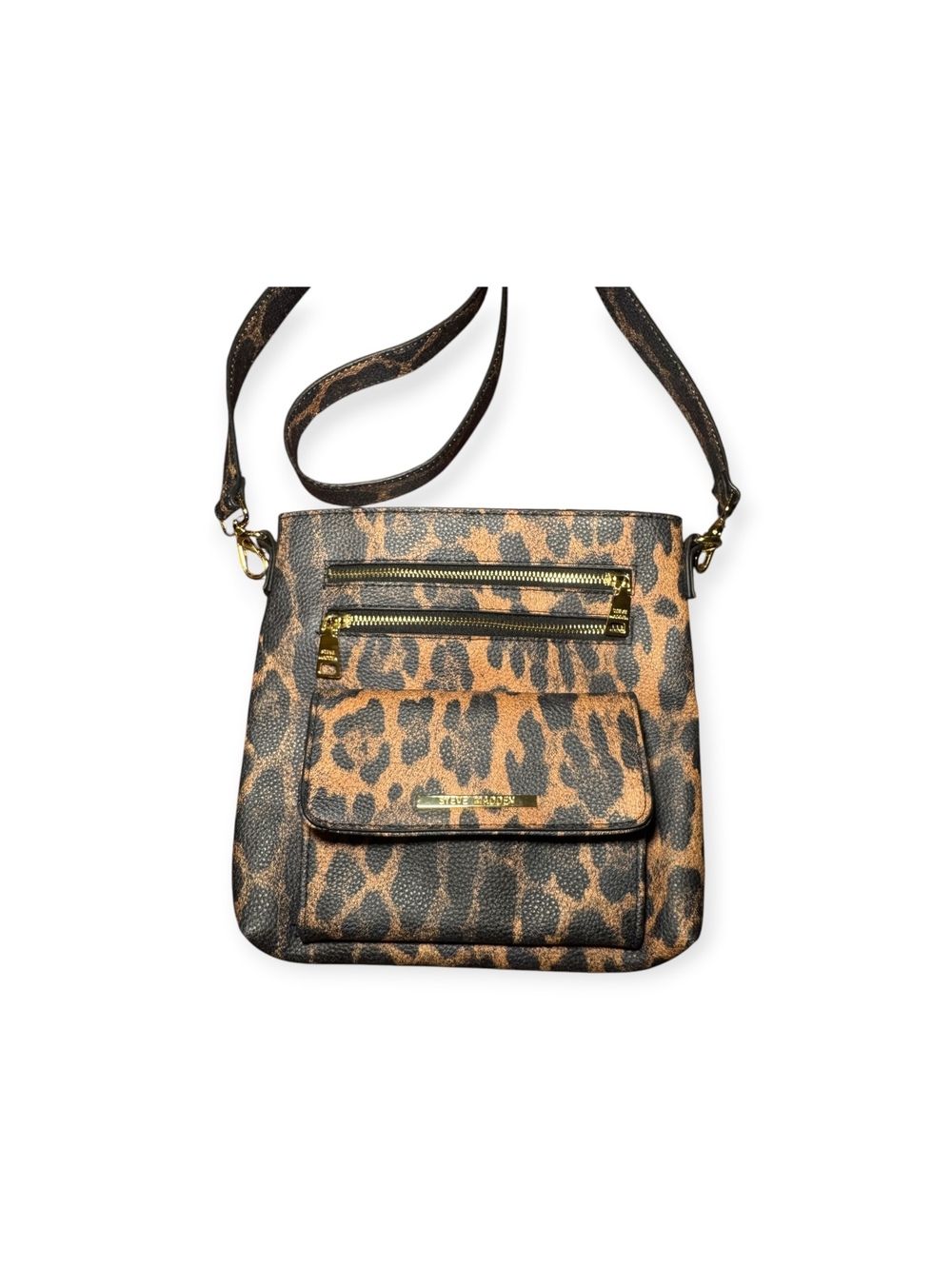 Steve Madden Pleather PU Cross Body Medium Small Bag Purse Adjustable Strap NWOT